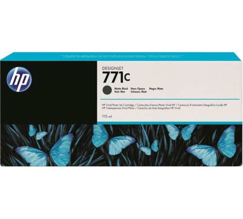 Оригинальный картридж B6Y07A 771C для принтеров HP Designjet Z6200/Z6600/Z6800, чёрный матовый, струйный, 775 мл