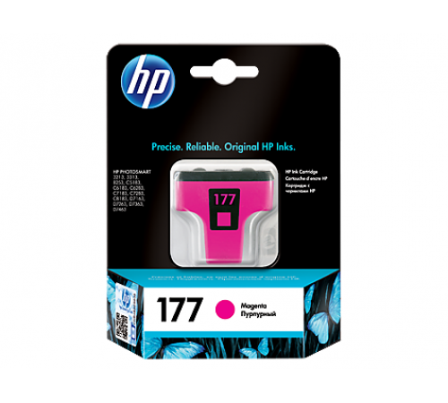 Оригинальный картридж C8772HE для принтеров HP Photosmart 3213, 3313, 8253 (пурпурный, струйный, 4 мл)