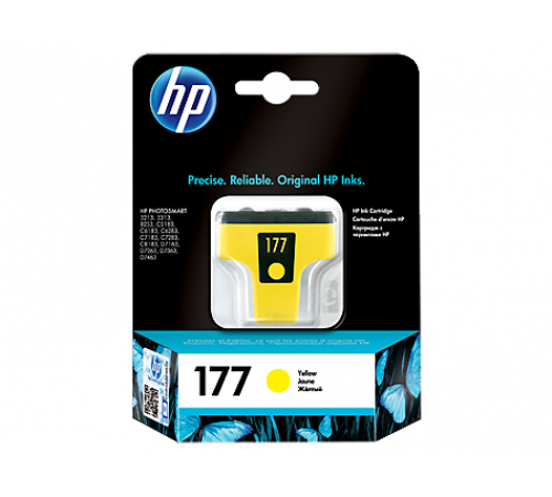 Оригинальный картридж C8773HE для принтеров HP Photosmart 3213, 3313, 8253 (жёлтый, струйный, 4 мл)