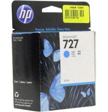 Оригинальный картридж B3P13A №727 для принтеров HP Designjet T1500/T2500/T920, голубой, струйный, 40 мл