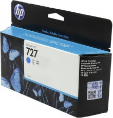 Оригинальный картридж B3P19A №727 для принтеров HP Designjet T1500/T2500/T920, голубой, струйный, 130 мл