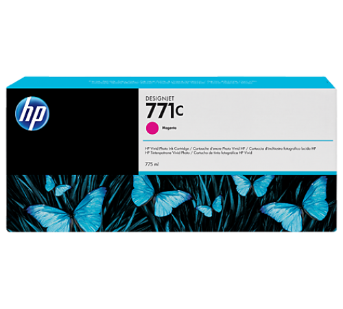 Оригинальный картридж B6Y09A 771C для принтеров HP Designjet Z6200/Z6600/Z6800, пурпурный, струйный, 775 мл