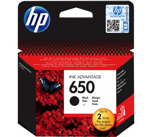 Оригинальный картридж CZ101AE №650 для принтеров HP Deskjet Ink Advantage 2515/3545/4515, чёрный, струйный, 360 стр