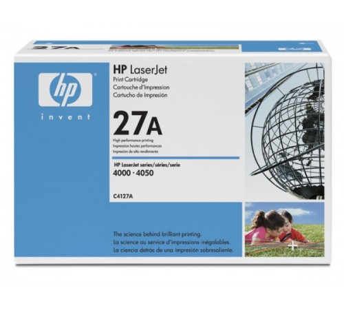 Картридж HP C4127A для HP LaserJet 4000, 4000N, 4000T, 4000TN, оригинальный, (черный, 6000 стр.)