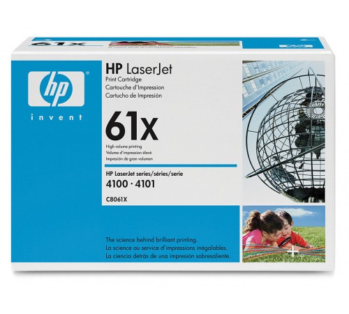 Картридж HP C8061X для HP LaserJet 4100, OfficeJet 4110, оригинальный (черный, 10000 стр.)
