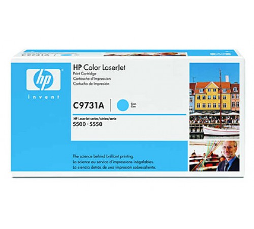 Заправка картриджа HP C9731A для HP CLJ 5500 series