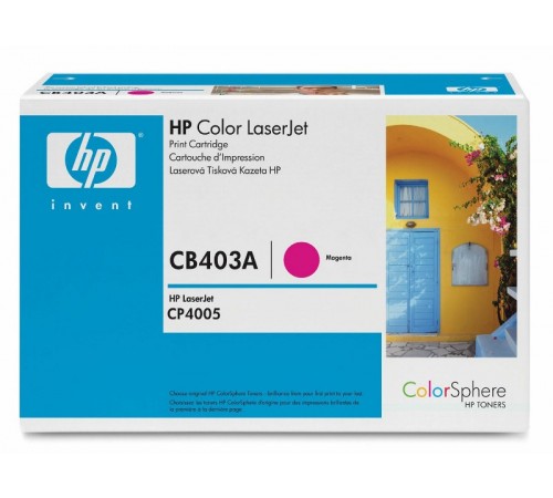 Оригинальный картридж HP CB403A для HP Сolor LJ CP4005, пурпурный, 7500 стр.