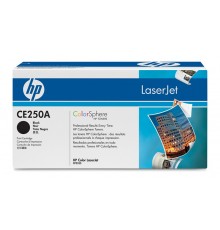 Оригинальный картридж HP CE250A для HP Сolor LJ CP3525 (черный, 5000 стр.)