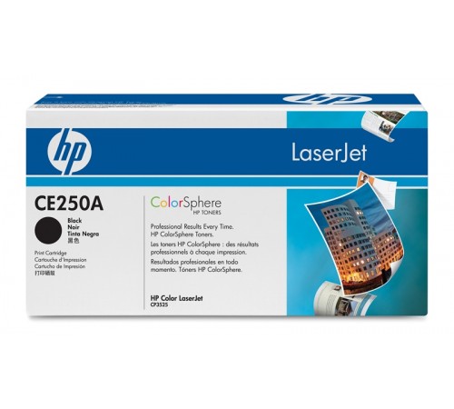 Заправка картриджа HP CE250A для HP CLJ CP3525, CM 3530
