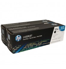 Двойная упаковка оригинальных картриджей HP CB540AD для HP Color LaserJet CP1215, CP1515, CP1518 ,CM1300, 1312series (чёрный, 2 шт. х 2200 стр.)