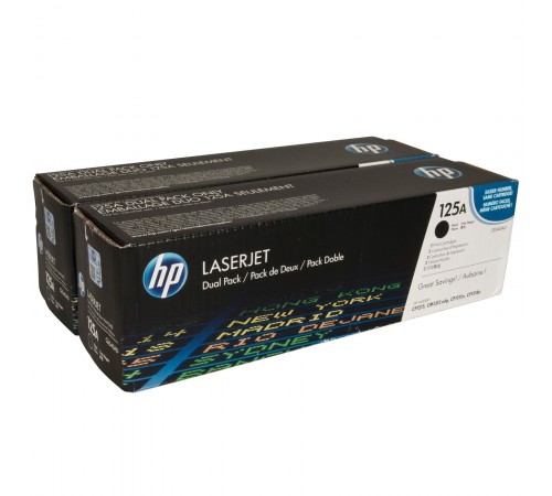 Двойная упаковка оригинальных картриджей HP CB540AD для HP Color LaserJet CP1215, CP1515, CP1518 ,CM1300, 1312series (чёрный, 2 шт. х 2200 стр.)