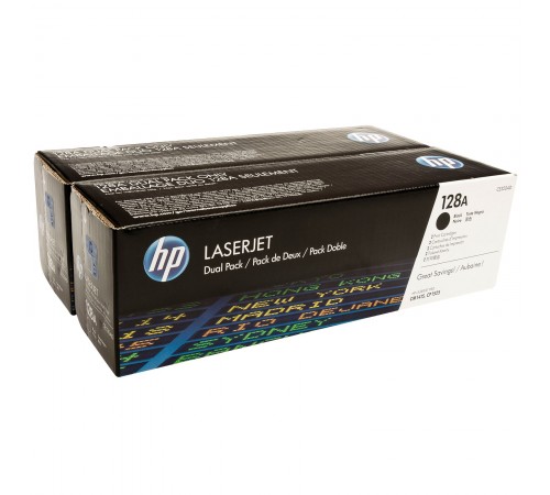 Двойная упаковка оригинальных картриджей HP CE320AD для HP Color LaserJet CP1525, CM1415 series (чёрный, 2 шт. х 2000 стр.)