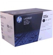 Двойная упаковка оригинальных картриджей HP CE505XD для HP LaserJet P2055, P2055d, P2055dn (чёрный, 2 шт. х 6500 стр.)