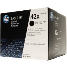 Двойная упаковка оригинальных картриджей HP Q5942XD для HP LaserJet 4250, 4350 series (чёрный, 2 шт. х 20000 стр.)