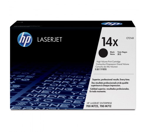 Картридж HP CF214X для HP LaserJet 700 MFP, M712, черный, оригинальный.