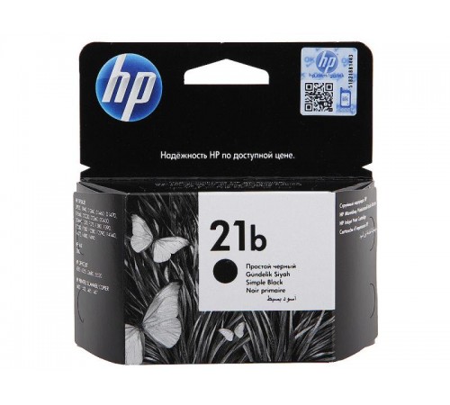 Оригинальный картридж C9351BE №21 для принтеров HP DeskJet 3910/3918/3920/3930/3938, струйный, (экономичный чёрный, 5 мл)