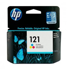 Оригинальный картридж CC643HE №121 для принтеров HP Deskjet F2483/F4283/D2563, цветной, струйный, 165 стр