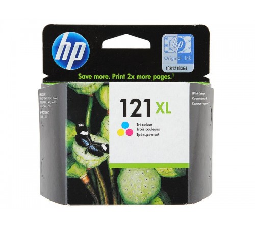 Оригинальный картридж CC644HE №121XL для принтеров HP Deskjet F2483/F4283/D2563, цветной, струйный, 440 стр