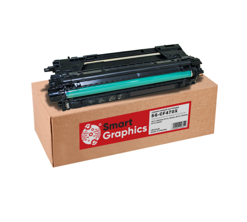 Совместимый картридж CF470X для принтеров HP Color LaserJet M681dh, M681f, M681z, M682z Чёрный на 28000 копий (С ЧИПОМ)