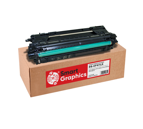 Совместимый картридж CF471X для принтеров HP Color LaserJet M681dh, M681f, M681z, M682z Голубой на 23000 копий (С ЧИПОМ)