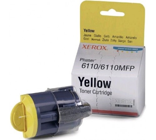 Картридж 106R01204 для Xerox Phaser 6110, 6110MFP (жёлтый, 1000 стр.)
