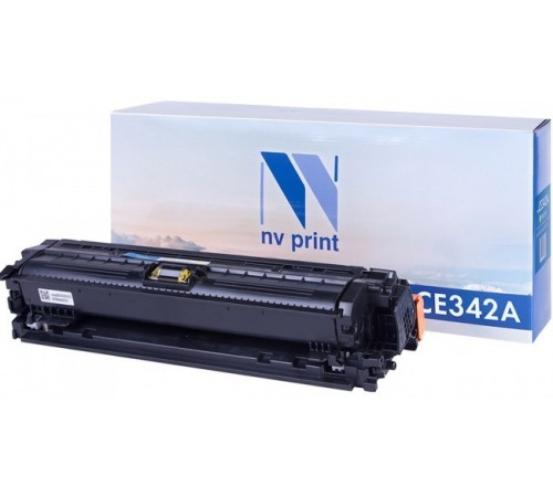 Лазерный картридж NV Print NV-CE342A, CE272AY для для HP LaserJet Color CP5525dn, CP5525n, CP5525xh, M750dn, M750n, M750xh (совместимый, жёлтый, 16000 стр.)