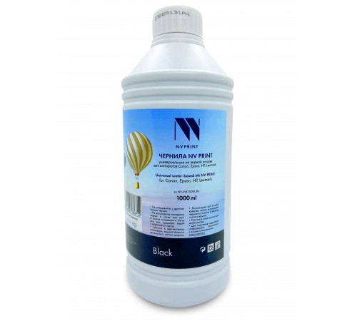 Чернила NVP универсальные на водной основе для Сanon, Epson, НР, Lexmark (1000 ml) Black