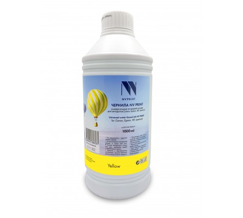 Чернила NVP универсальные на водной основе для Сanon, Epson, НР, Lexmark (1000 ml) Yellow