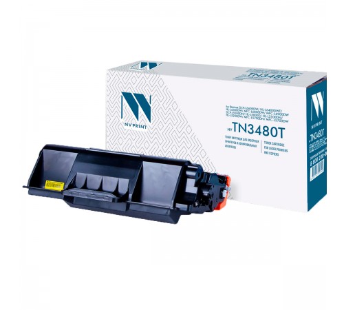 Лазерный картридж NV Print NV-TN3480T для Brother HL-L5000D, L5100DN, L5100DNT, L5200DW, L5200DWT, L6250DN, L6300DW (совместимый, чёрный, 8000 стр.)