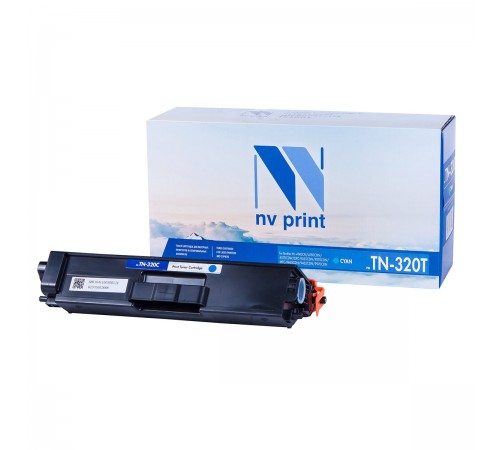 Лазерный картридж NV Print NV-TN320TC для Brother HL-4140CN, 4150CDN, 4570CDW, DPC-9055CDN, 9270CDN, MFC-9460CD (совместимый, голубой, 1500 стр.)