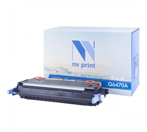 Лазерный картридж NV Print NV-Q6470ABk для HP LaserJet Color 3505, 3505x, 3505n, 3505dn, 3600, 3600n, 3600dn (совместимый, чёрный, 6000 стр.)