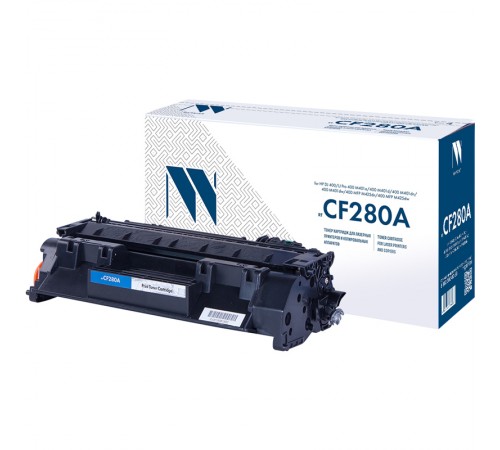 Лазерный картридж NV Print NV-CF280A для HP LaserJet Pro M401d, M401dn, M401dw, M401a, M401dne, MFP-M425dw, M425dn (совместимый, чёрный, 2700 стр.)