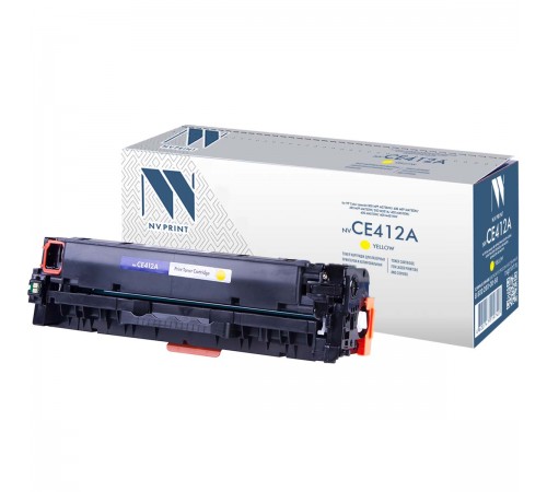 Лазерный картридж NV Print NV-CE412AY для HP LaserJet Color M351a, M375nw, M451dn, M451dw, M451nw, M475dn, M47 (совместимый, жёлтый, 2600 стр.)