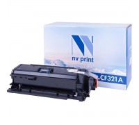Лазерный картридж NV Print NV-CF321AC для HP LaserJet Color M680dn, M680f, M680z (совместимый, голубой, 16500 стр.)