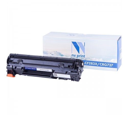 Лазерный картридж NV Print NV-CF283X, 737 для HP LaserJet Pro M201dw, M201n, M225dw, M225rdn, Canon i-SENSYS MF211 (совместимый, чёрный, 2200 стр.)
