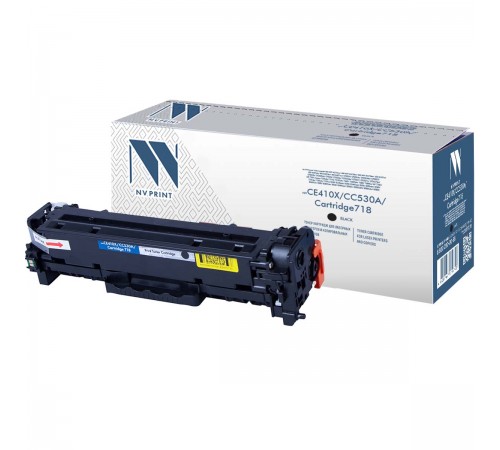 Лазерный картридж NV Print NV-CE410X, CC530A, 718Bk для HP LaserJet Color M351a, M375nw, M451dn, M451 (совместимый, чёрный, 4000 стр.)