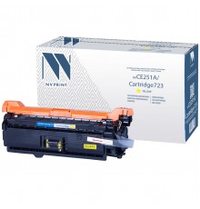 Лазерный картридж NV Print NV-CE252A, 723Y для HP LaserJet Color CP3525, CP3525dn, CP3525n, CP3525x, CM353 (совместимый, жёлтый, 7000 стр.)