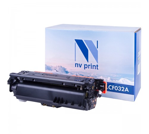Лазерный картридж NV Print NV-CF032AY для HP LaserJet Color CM4540 MFP, CM4540f MFP, CM4540fskm (совместимый, жёлтый, 12500 стр.)