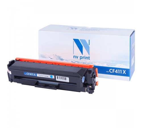 Лазерный картридж NV Print NV-CF411XC для HP LaserJet Color Pro M377dw, M452nw, M452dn, M477fdn, M477fdw, M477fn (совместимый, голубой, 5000 стр.)