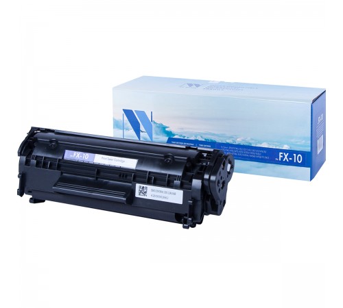 Лазерный картридж NV Print NV-FX10 для Canon L i-SENSYS FAX-L100, L120, L140, L160, L95, MF4018, MF4120, MF4140, MF415 (совместимый, чёрный, 2000 стр.)