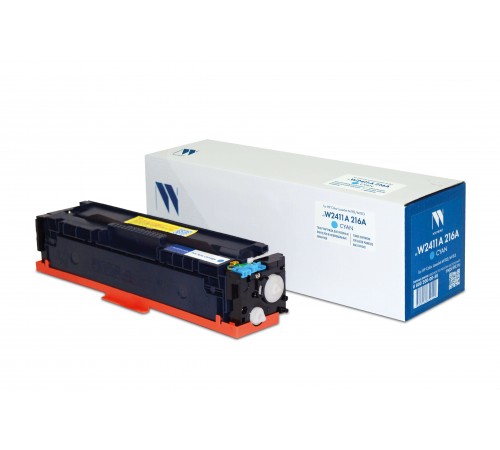 Лазерный картридж NV Print NV-W2411A-216AC для для HP Color LaserJet M182, M183 (совместимый, голубой, 850 стр.)