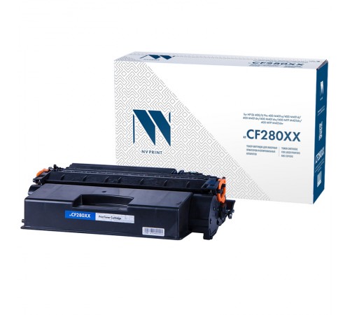 Лазерный картридж NV Print NV-CF280XX для для HP LaserJet Pro M401d, M401dn, M401dw, M401a, M401dne, MFP-M425dw, M425dn (совместимый, чёрный, 10000 стр.)