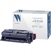 Лазерный картридж NV Print NV-CE252AY для HP LaserJet Color CP3525, CP3525dn, CP3525n, CP3525x, CM3530 (совместимый, жёлтый, 7000 стр.)