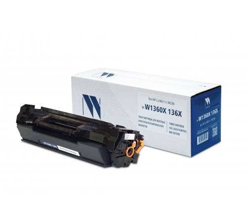 Лазерный картридж NV Print NV-W1360X для для HP LJ M211, HP LJ M236, W1360X (совместимый, чёрный, 2600 стр.)