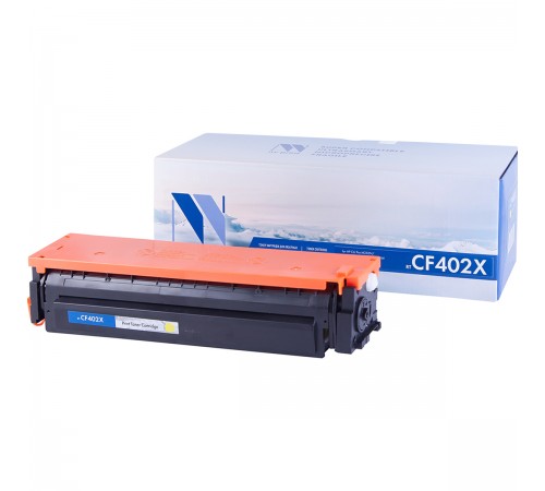 Лазерный картридж NV Print NV-CF402XY для HP LaserJet Color Pro M252dw, M252n, M274n, M277dw, M277n (совместимый, жёлтый, 2300 стр.)