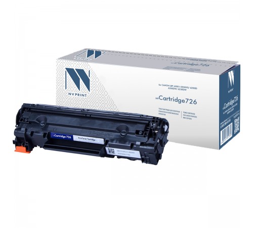 Лазерный картридж NV Print NV-726 для Canon i-SENSYS LBP6200d (совместимый, чёрный, 2100 стр.)