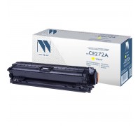 Лазерный картридж NV Print NV-CE272AY для HP LaserJet Color CP5525dn, CP5525n, CP5525xh, M750dn, M750n (совместимый, жёлтый, 15000 стр.)