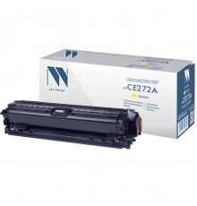 Лазерный картридж NV Print NV-CE272AY для HP LaserJet Color CP5525dn, CP5525n, CP5525xh, M750dn, M750n (совместимый, жёлтый, 15000 стр.)