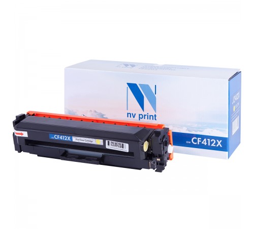 Лазерный картридж NV Print NV-CF412XY для HP LaserJet Color Pro M377dw, M452nw, M452dn, M477fdn, M477fdw, M477 (совместимый, жёлтый, 5000 стр.)