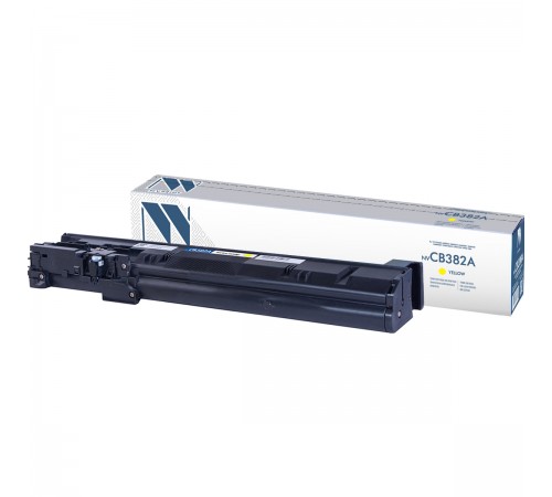 Лазерный картридж NV Print NV-CB382AY для HP LaserJet Color CP6015dn, CP6015n, CP6015xh, CM6030, CM6040 (совместимый, жёлтый, 21000 стр.)